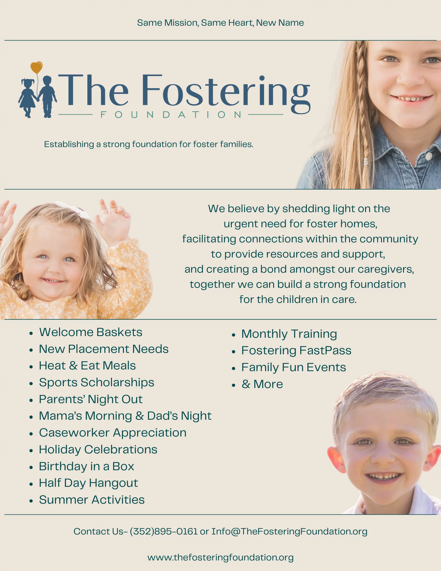 The Fostering Foundation Flyer